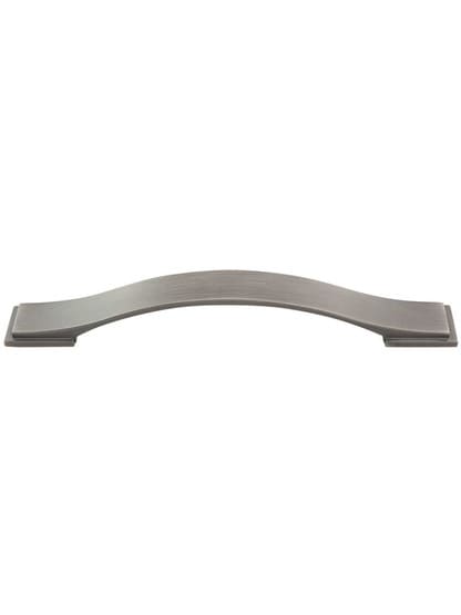 Mirada Strap Cabinet Pull - 6 1/4 inch Center-to-Center in Brushed Pewter.